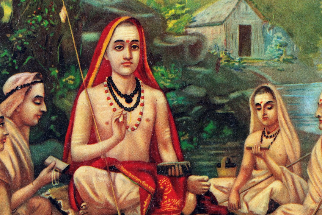 Srimad Guru Adi Shankaracharya. Raja Ravi Varma. 1904